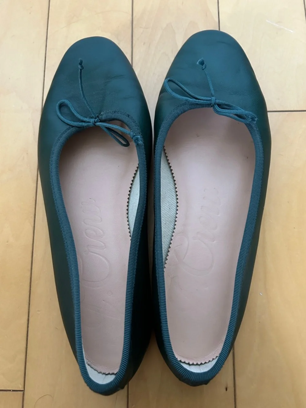 J. Crew Ballet Flats Dark Green Size 8